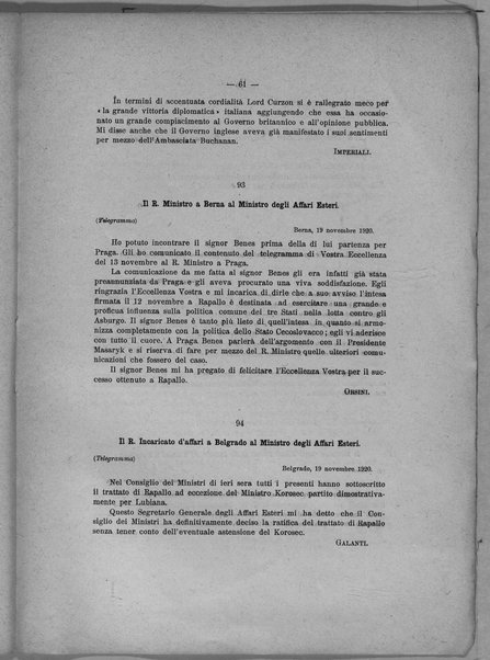 Libro verde sui negoziati diretti fra il Governo italiano e il Governo jugoslavo per la pace adriatica